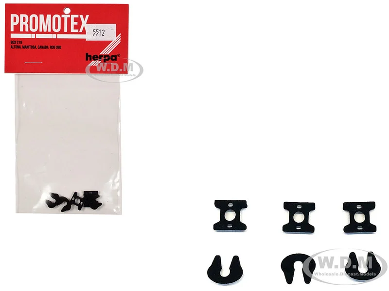 Fifth Wheel Sets (3 Sets) 1/87 (HO) Plastic Model by Promotex - Accessories