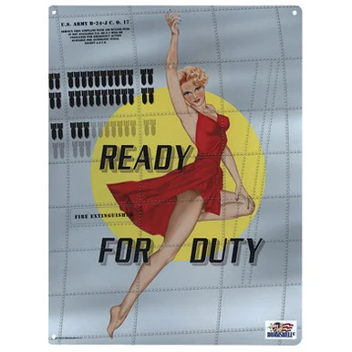 "Ready for Duty" Metal Sign - Signs 4 Fun