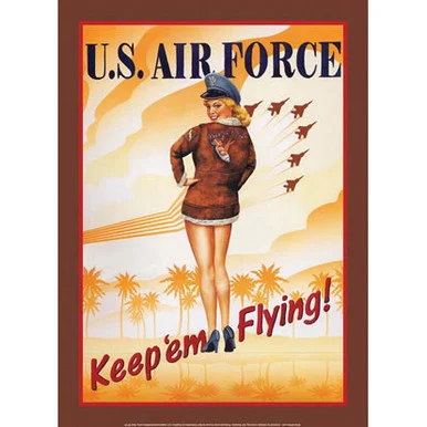 U.S. Air Force: "Keep 'em Flying!" Metal Sign - Signs 4 Fun