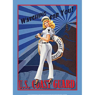 U.S. Coast Guard: "Watching for You!" Metal Sign - Signs 4 Fun