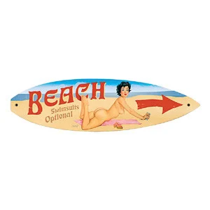 Nude Beach Metal Sign - Vintage Sign Co.