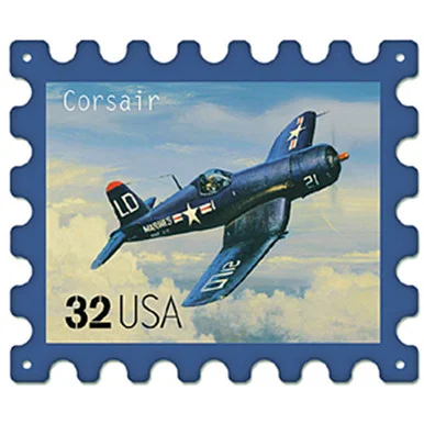 F4U Corsair "Postage Stamp" Metal Sign - Vintage Sign Co.