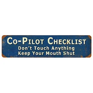 Co-Pilot Checklist: Don't Touch Anything
