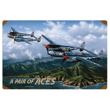 A Pair of Aces Metal Sign - Vintage Sign Co.