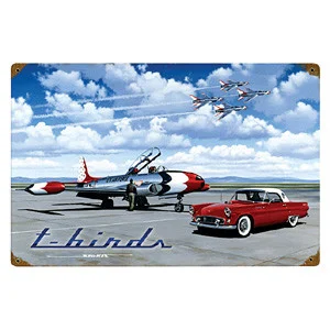 T-Birds Metal Sign