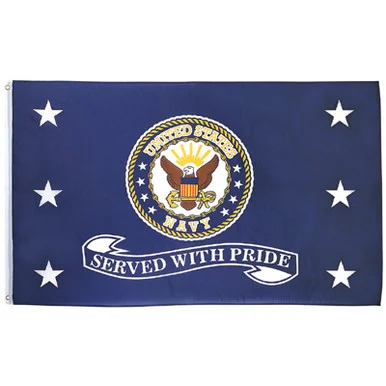 Navy "Served with Pride" Flag - American Eagle Trading
