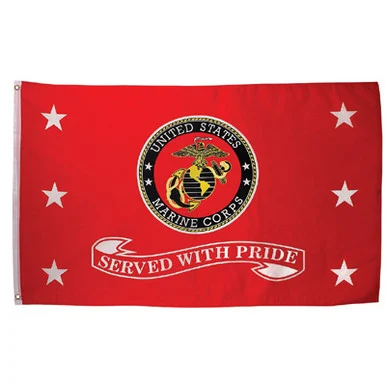 Marines "Served with Pride" Flag - American Eagle Trading