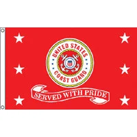 Coast Guard "Served with Pride" Flag - American Eagle Trading