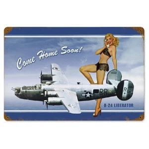 B-24 Liberator Metal Sign