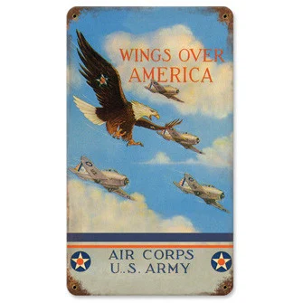 Wings Over America Metal Sign - Vintage Sign Co.