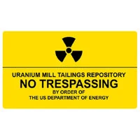 Uranium Mill... No Trespassing Metal Sign - Vintage Sign Co.