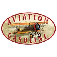 Aviation Gasoline Metal Sign - Vintage Sign Co.