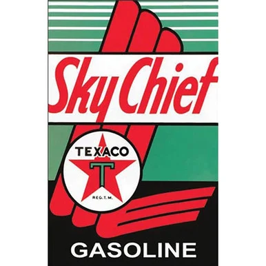 "Texaco Sky Chief" Metal Sign - Desperate Enterprises