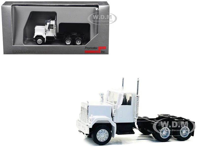 GMC Short Day Cab White 1/87 (HO) Plastic Model Car by Promotex - GMC Models