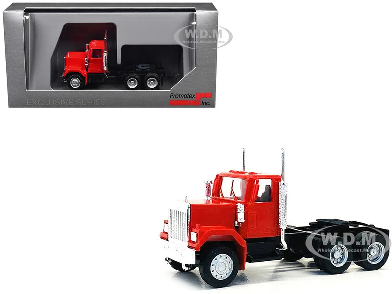GMC Short Day Cab Red 1/87 (HO) Plastic Model Car by Promotex - GMC Models