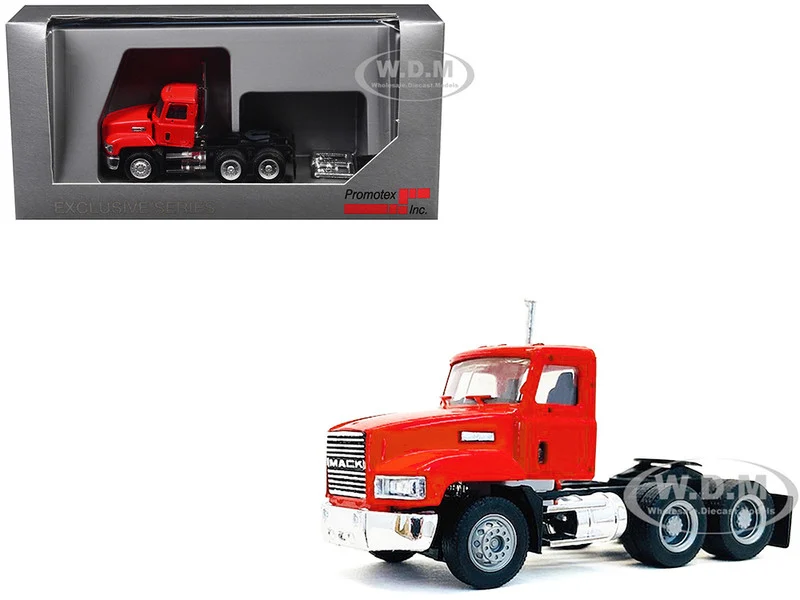 Mack 603 Short Day Cab Red 1/87 (HO) Plastic Model Car by Promotex - Mack Models