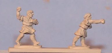 PIG030026 - PEASANTS THROWING ROCKS
