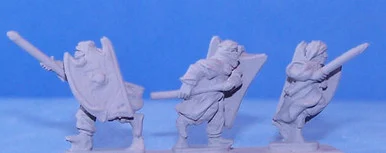 PIG030036 - TUAREG FOOT, SPEARS