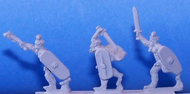 PIG030043 - GERMAN WARBAND LEADERS (NAKED)