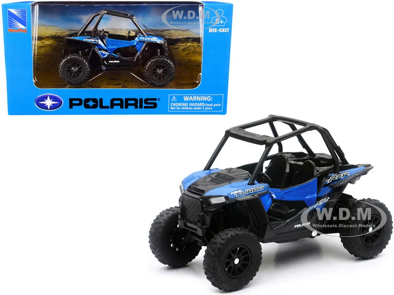 Polaris RZR XP Turbo DOHC Mini ATV Blue and Black Diecast Model by New Ray - Polaris Models