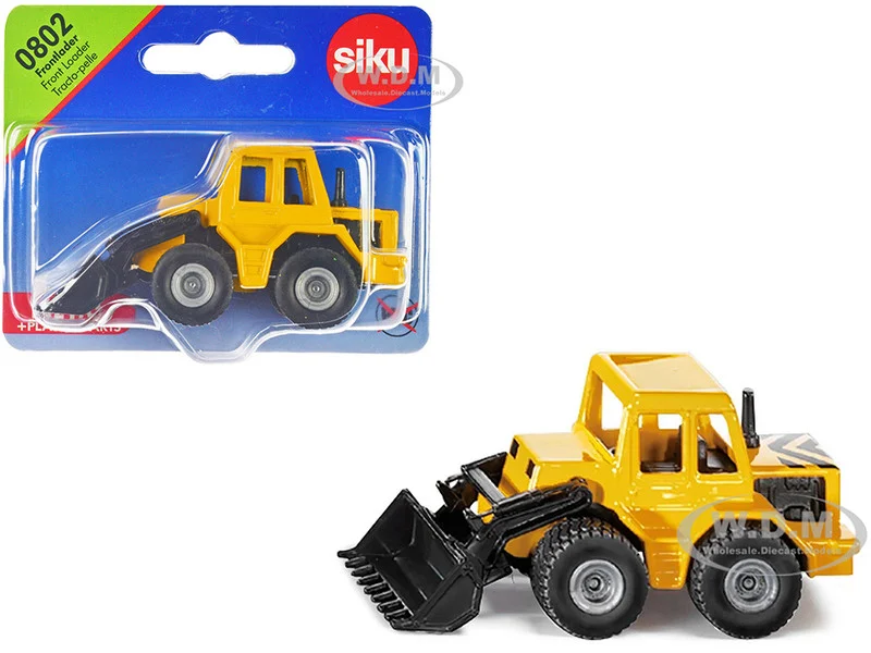 Front Loader Yellow and Black Diecast Model by Siku - Construction Models