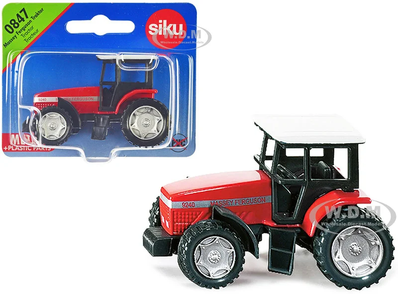 Massey Ferguson 9240 Tractor Red with White Top Diecast Model by Siku - Massey Ferguson Models