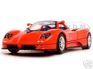 Pagani Zonda C12 Red 1/18 Diecast Model Car by Motormax - Pagani Models