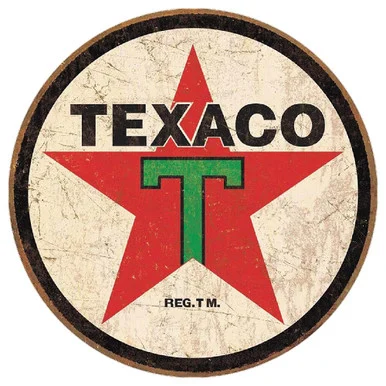 Texaco 1936 Metal Sign - Desperate Enterprises