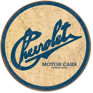 "Chevrolet Motor Cars" Metal Sign - Desperate Enterprises