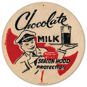 Chocolate Milk Metal Sign - Vintage Sign Co.
