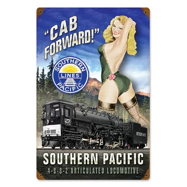 Cab Forward! Pin-Up Metal Sign