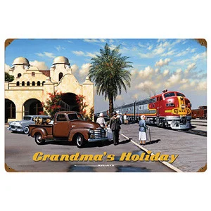 Grandma's Holiday Metal Sign - Vintage Sign Co.