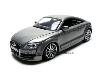 2007 Audi TT Coupe Grey 1/18 Diecast Car Model by Motormax - Audi Models