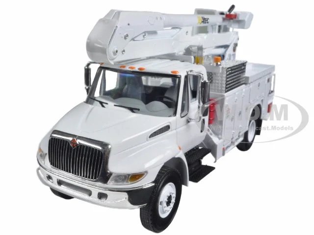 International DuraStar Utility Bucket Truck "Altec" White 1/34 Diecast Model by First Gear - International Models