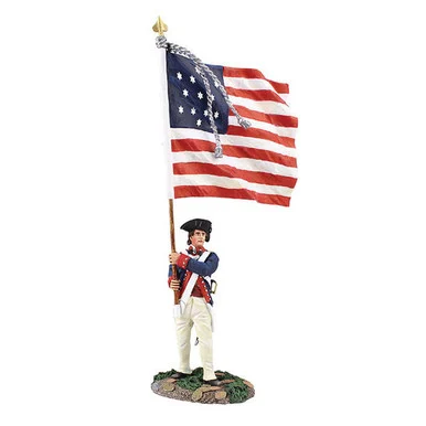 Continental Line Ensign with Colors 1/30 Figure - William Britain