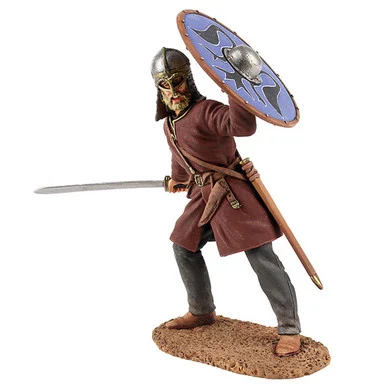 Viking Wearing Gjermundbu Helmet, Swinging Sword 1/30 Figure - William Britain