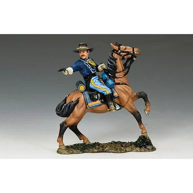 Major Marcus Reno on Horseback 1/30 Figure - King and Country