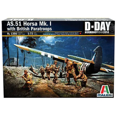 AS.51 Horsa MK.I/II w/ Paratroopers 1/72 Kit - Italeri
