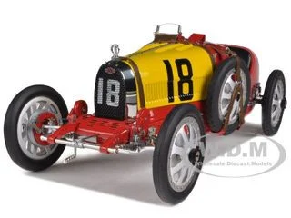 Bugatti T 35 TYPE 35 Grand Prix National Color Project Spain 1/18 Diecast Model Car by CMC - Bugatti Models