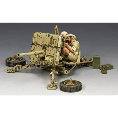 2-Pounder Anti-Tank Gun with British Crew