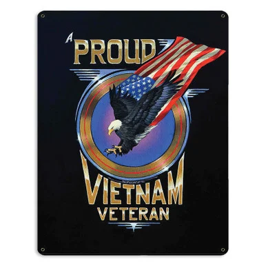 Proud Vietnam War Veteran Metal Sign - Vintage Sign Co.