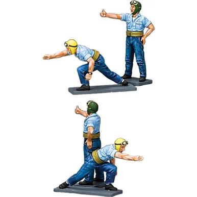 2-piece U.S. Navy Deck Crew #1 1/30 Figure Set