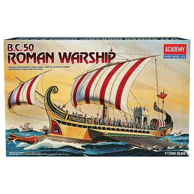 Roman Warship 50 B.C. 1/72 Kit - Academy