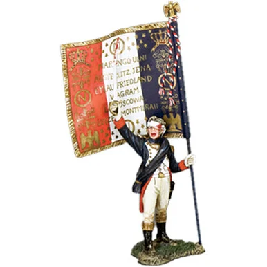 French Officer Flagbearer 1/30 Figure - King and Country