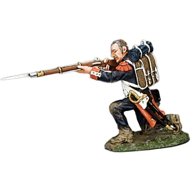 French Soldier Kneeling/Firing "No Hat" 1/30 Figure - King and Country