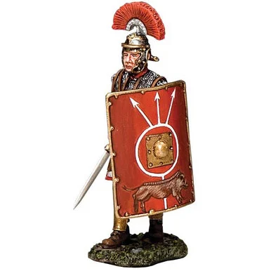 Roman Centurion Marching w/ Shield and Sword 1/30 Figure - King and Country
