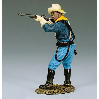 10th Cavalry Buffalo Soldier Turning Shooting 1/30 Figure - King and Country