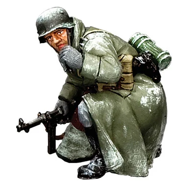 German Infantry Kneeling Winter Officer 1/30 Figure - King and Country