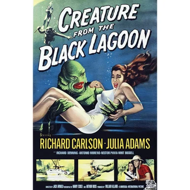 Creature From The Black Lagoon Metal Sign RG7163 - Reedyville Goods