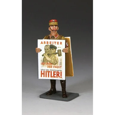 Vote for Hitler Brown Shirt 1/30 Figure - King and Country